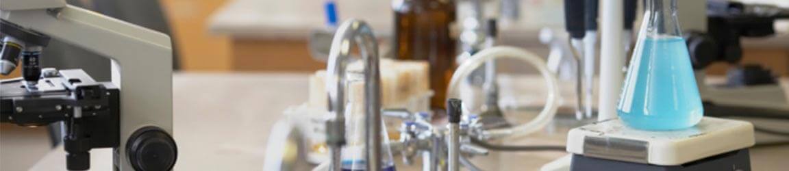 Equipment in a laboratory