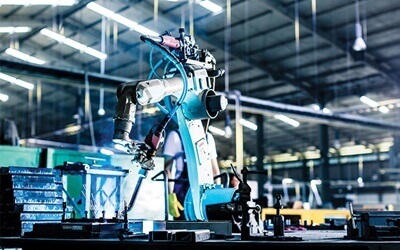Robot being used in a manufacturing setting
