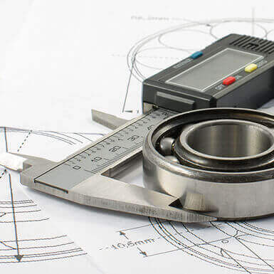 Caliper and drawing plans